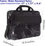 Taygeer Laptop Bag 15.6 Inch, Business Briefcase Gifts for Men Women, Water Resistant Messenger Shoulder Bag with Strap, Durable Office Bag, Carry On Laptop Case for Computer/Notebook/MacBook,Black - Image 3